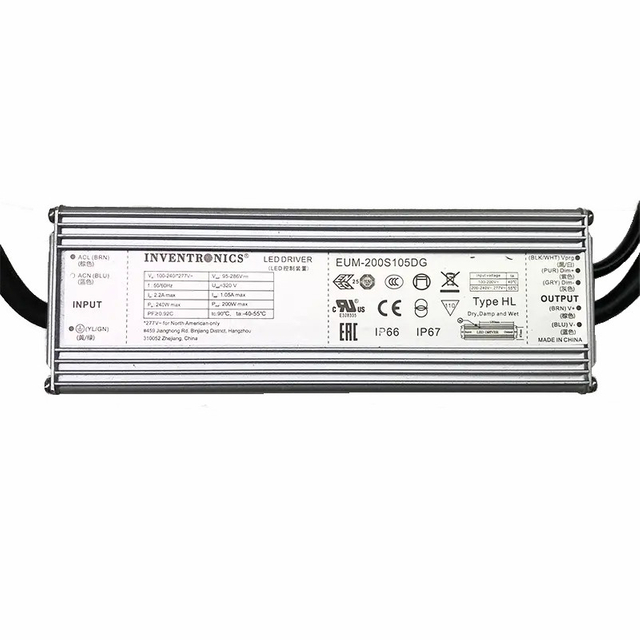 200W Inventronics EUM series EUM-200S105DG dimmable led driver