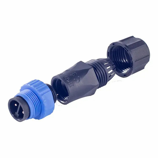 2-pin Female & Male Terminal M15 Waterproof Connector